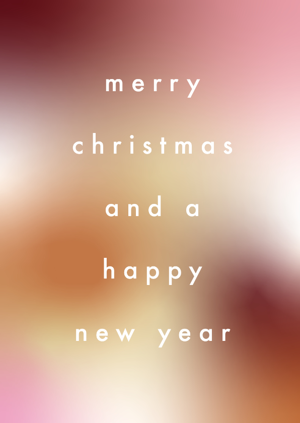 Stijlvol, minimalistische kerstkaart met strakke typografie - Kerstkaarten Kerstkaarten - Stijlvol, minimalistische kerstkaart met strakke typografie