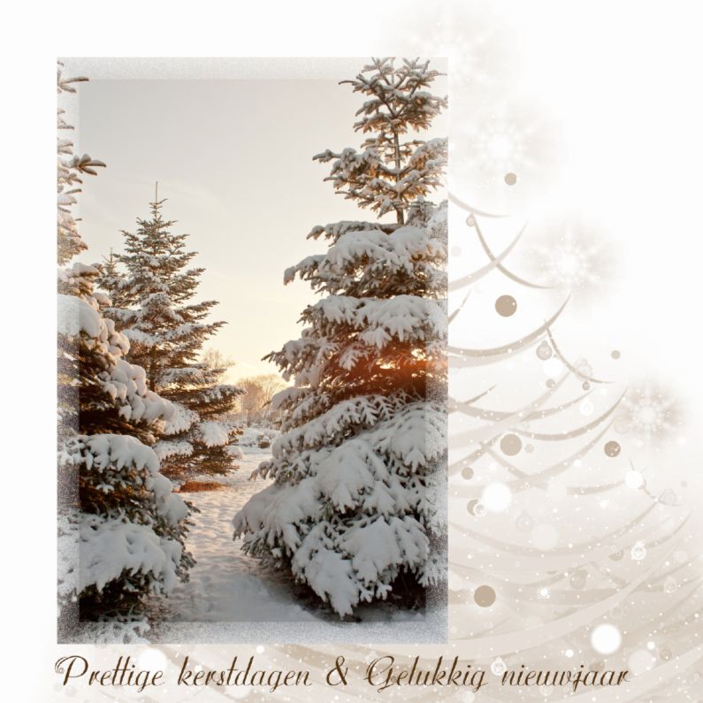 Stijlvolle dennenboom - Kerstkaarten Kerstkaarten - Stijlvolle dennenboom