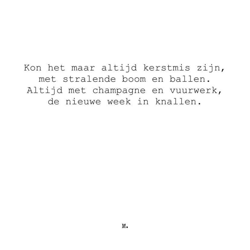 Stijlvolle kaart met gedicht altijd kerst - Kerstkaarten Kerstkaarten - Stijlvolle kaart met gedicht altijd kerst
