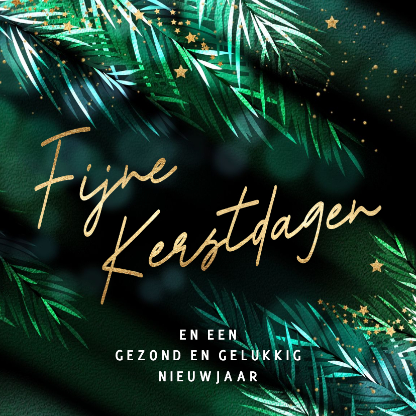 Kerstkaarten - Stijlvolle kerstkaart kerstsfeer takjes