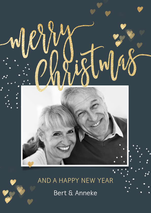 Stijlvolle strakke kerstkaart foto - Kerstkaarten Kerstkaarten - Stijlvolle strakke kerstkaart foto