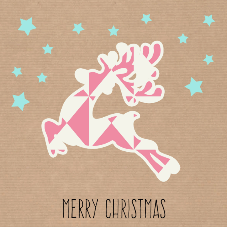 Sweet Christmas Reindeer - DH - Kerstkaarten Kerstkaarten - Sweet Christmas Reindeer - DH