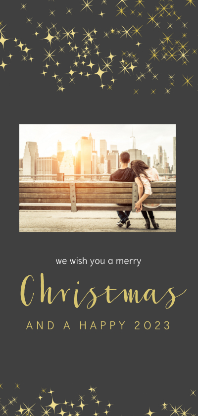 Trendy kerstkaart met foto - Kerstkaarten Kerstkaarten - Trendy kerstkaart met foto