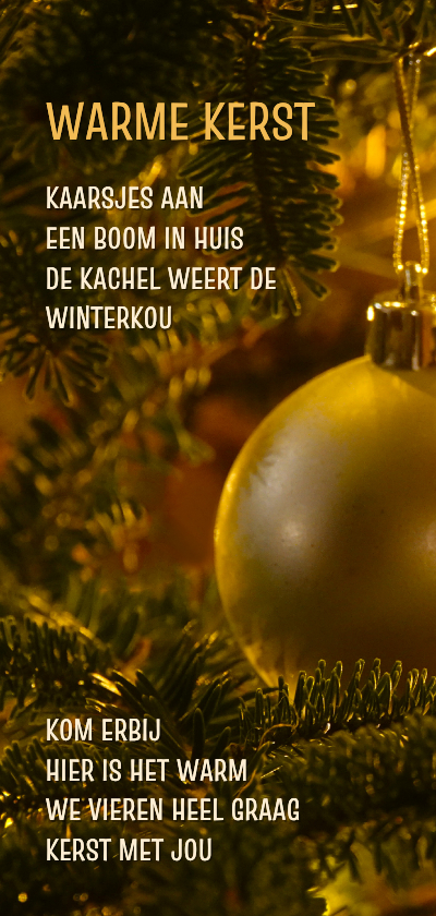 Kerstkaarten - Uitnodiging Kerst met jou