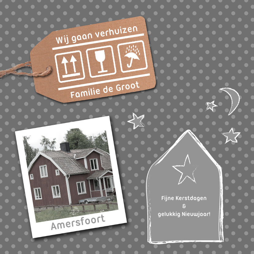 verhuiskaart december grijs - Kerstkaarten Kerstkaarten - verhuiskaart december grijs