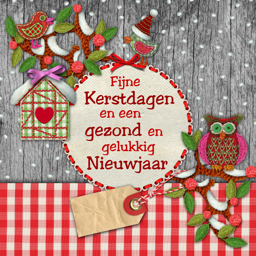 YVON algemeen kerst uil sneeuw hip - Kerstkaarten Kerstkaarten - YVON algemeen kerst uil sneeuw hip