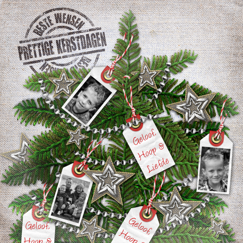 YVON geloof hoop en Liefde kerstboom vk - Kerstkaarten Kerstkaarten - YVON geloof hoop en Liefde kerstboom vk