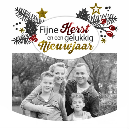 YVON Kersttakken wit hulst - Kerstkaarten Kerstkaarten - YVON Kersttakken wit hulst