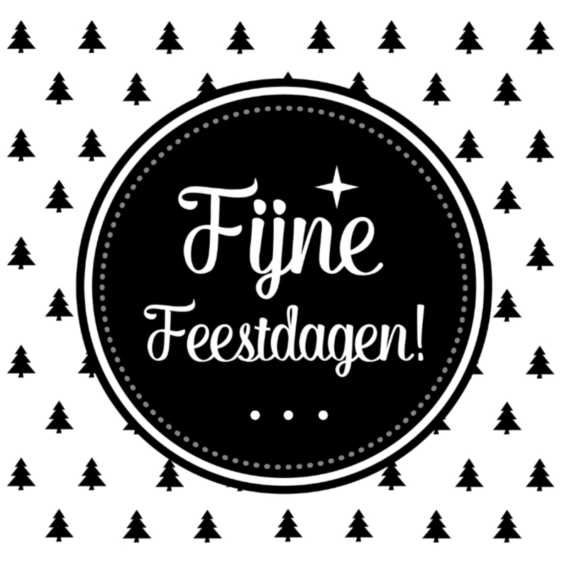 Zwart Wit kerstbomen Tekst - Kerstkaarten Kerstkaarten - Zwart Wit kerstbomen Tekst