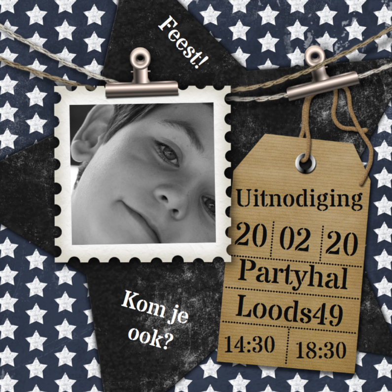 Feest sterren stoer trendy foto - Kinderfeestjes Kinderfeestjes - Feest sterren stoer trendy foto