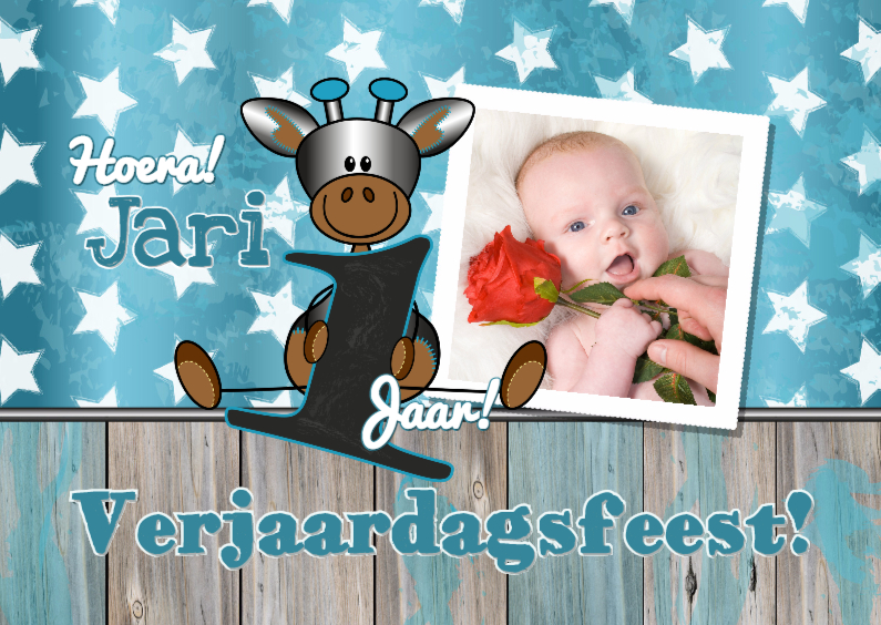 Kinderfeestjes - Feestje! Giraffe 1 jaar. Foto L