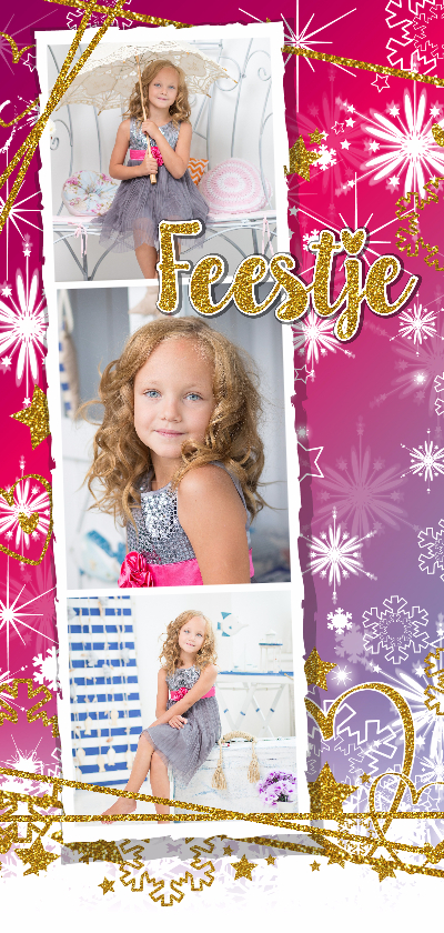 Feestje glitter en glamour roze foto - Kinderfeestjes Kinderfeestjes - Feestje glitter en glamour roze foto