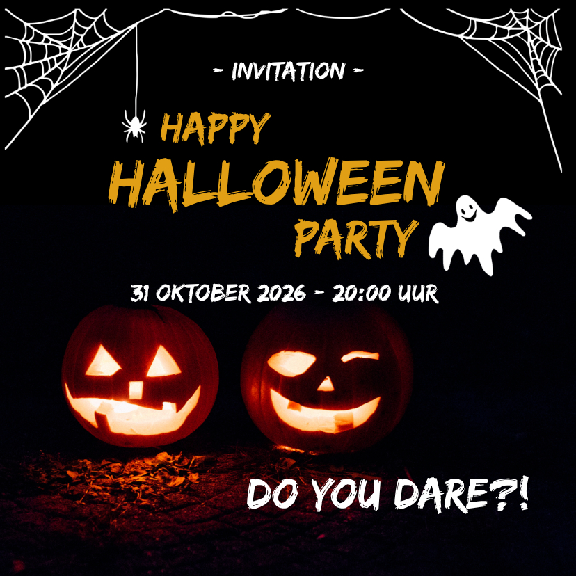 Happy halloween party - do you dare? - Kinderfeestjes Kinderfeestjes - Happy halloween party - do you dare?
