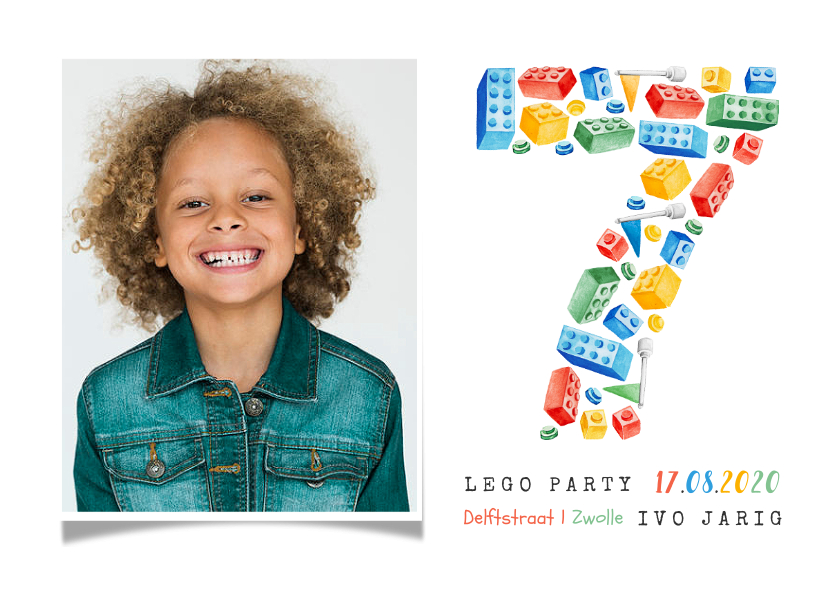 Kinderfeestje 7 jaar lego party vrolijk kleurrijk foto - Kinderfeestjes Kinderfeestjes - Kinderfeestje 7 jaar lego party vrolijk kleurrijk foto