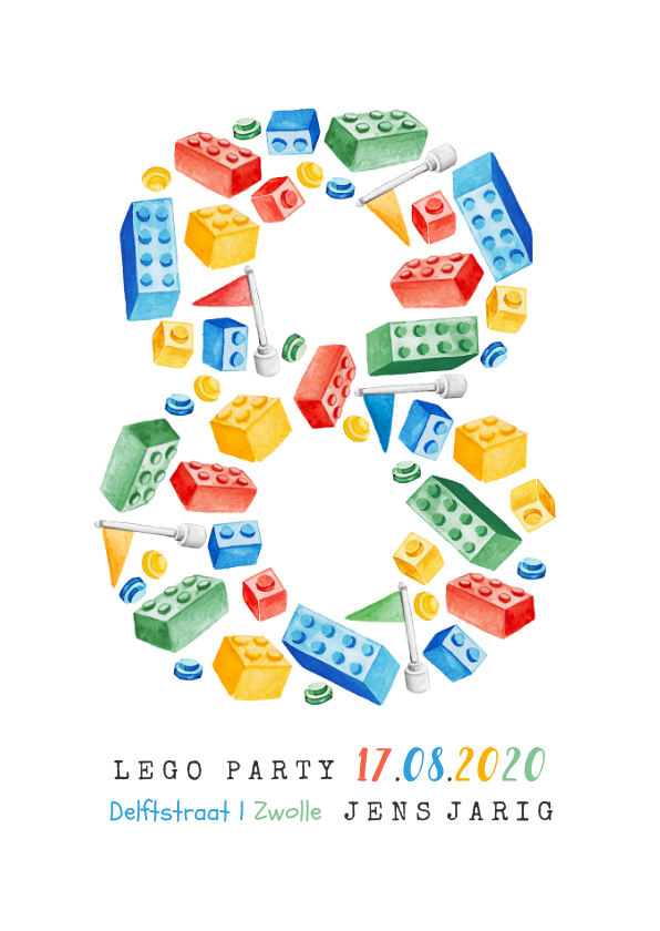kinderfeestje 8 jaar lego party vrolijk kleurrijk - Kinderfeestjes Kinderfeestjes - kinderfeestje 8 jaar lego party vrolijk kleurrijk