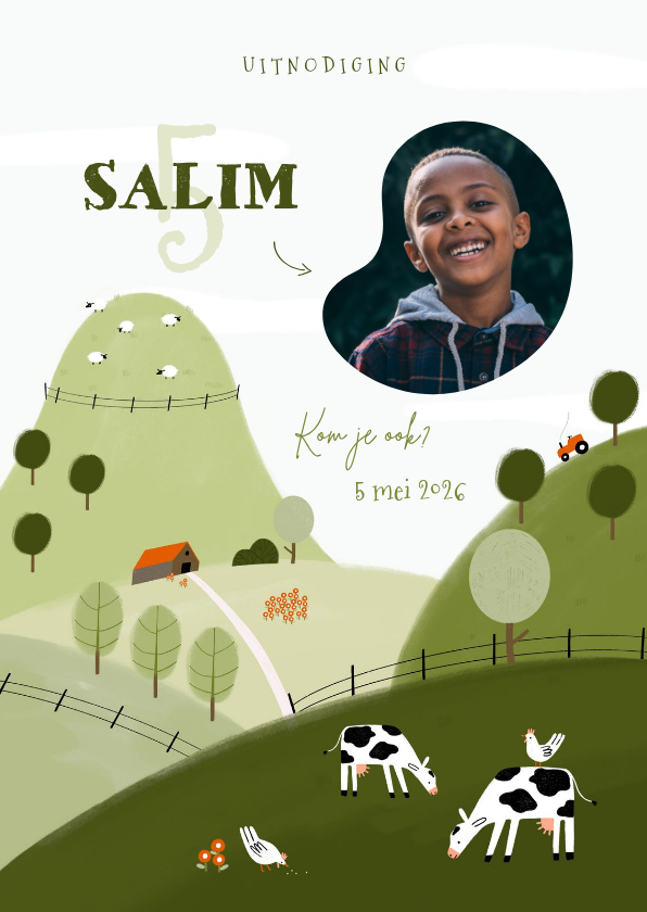 Kinderfeestje boerderij buiten uitnodiging foto - Kinderfeestjes Kinderfeestjes - Kinderfeestje boerderij buiten uitnodiging foto