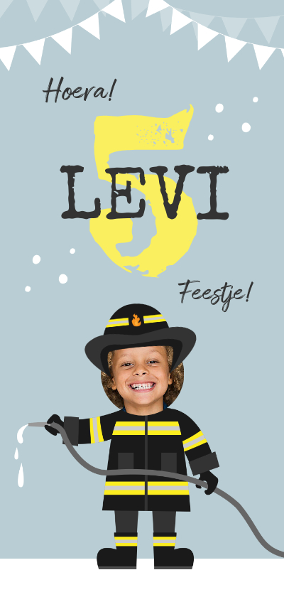 Kinderfeestjes - Kinderfeestje brandweer brandweerman feestje slingers