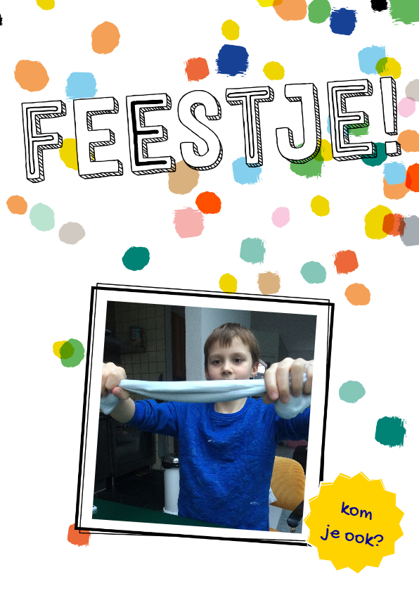 Kinderfeestje confetti eigen foto - Kinderfeestjes Kinderfeestjes - Kinderfeestje confetti eigen foto