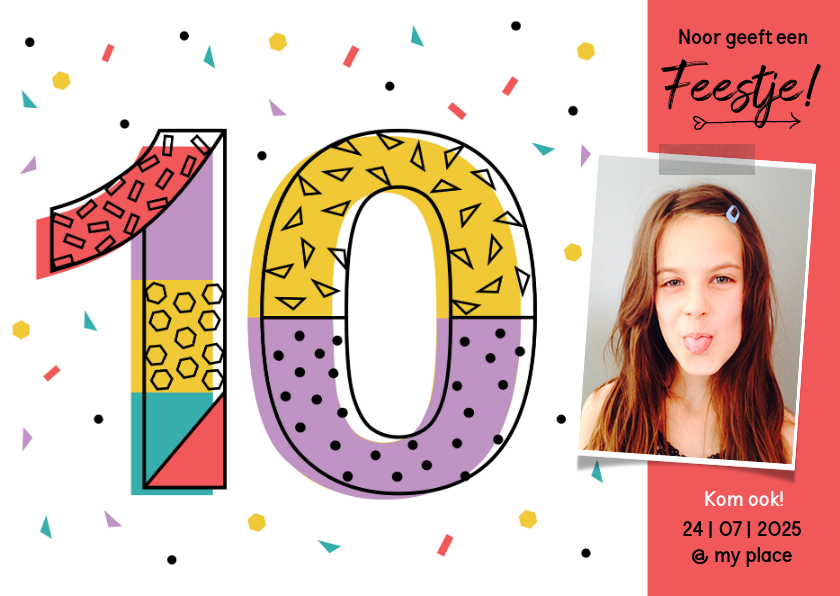 Kinderfeestje confetti meisje 10 jaar - Kinderfeestjes Kinderfeestjes - Kinderfeestje confetti meisje 10 jaar
