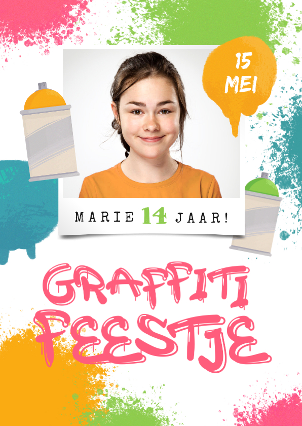 Kinderfeestje creatief graffiti verf foto spuitbussen - Kinderfeestjes Kinderfeestjes - Kinderfeestje creatief graffiti verf foto spuitbussen