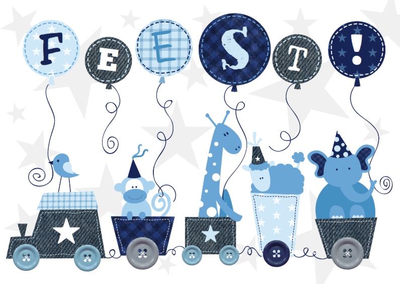 Kinderfeestje dieren blauw - Kinderfeestjes Kinderfeestjes - Kinderfeestje dieren blauw