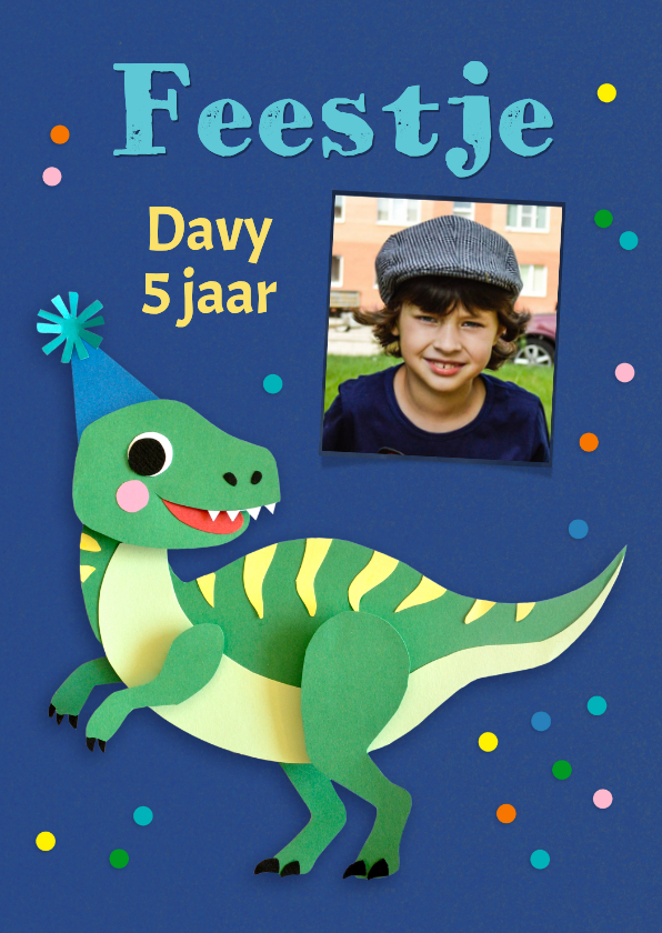 Kinderfeestje Dino en confetti - Kinderfeestjes Kinderfeestjes - Kinderfeestje Dino en confetti