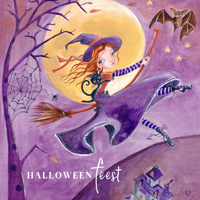 Kinderfeestje halloween verkleedfeestje heks en maan - Kinderfeestjes Kinderfeestjes - Kinderfeestje halloween verkleedfeestje heks en maan