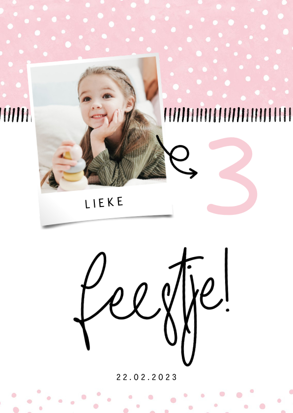 Kinderfeestje hip met foto en confetti aanpasbaar - Kinderfeestjes Kinderfeestjes - Kinderfeestje hip met foto en confetti aanpasbaar