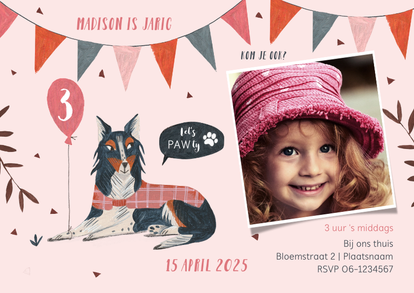 Kinderfeestje hond Paw-ty feestje - Kinderfeestjes Kinderfeestjes - Kinderfeestje hond Paw-ty feestje