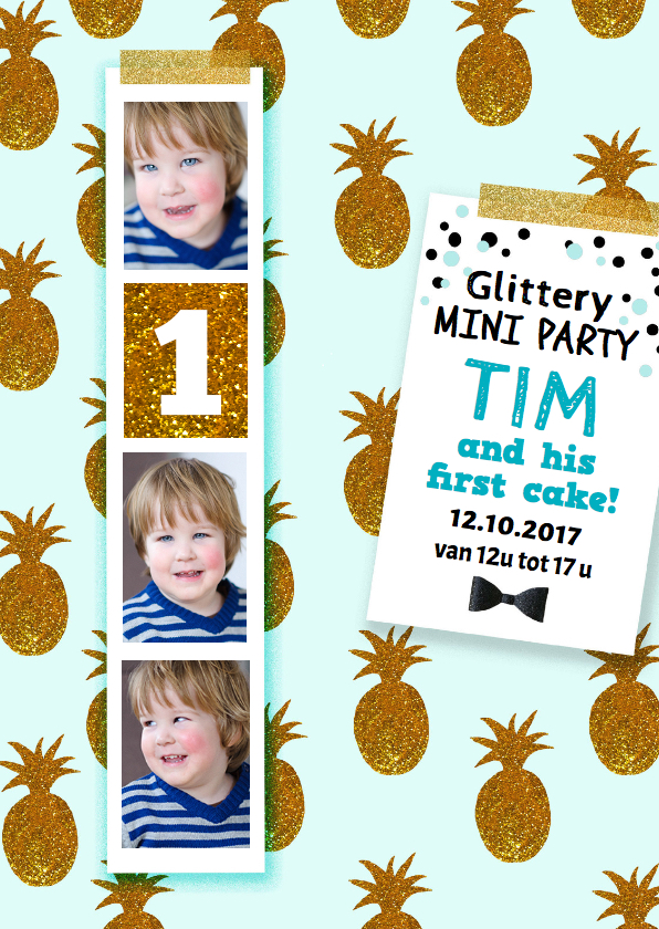 Kinderfeestje jongen 1 jaar goud - Kinderfeestjes Kinderfeestjes - Kinderfeestje jongen 1 jaar goud
