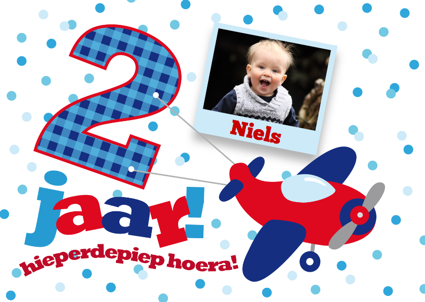 Kinderfeestjes - Kinderfeestje jongen 2 jaar vliegtuig