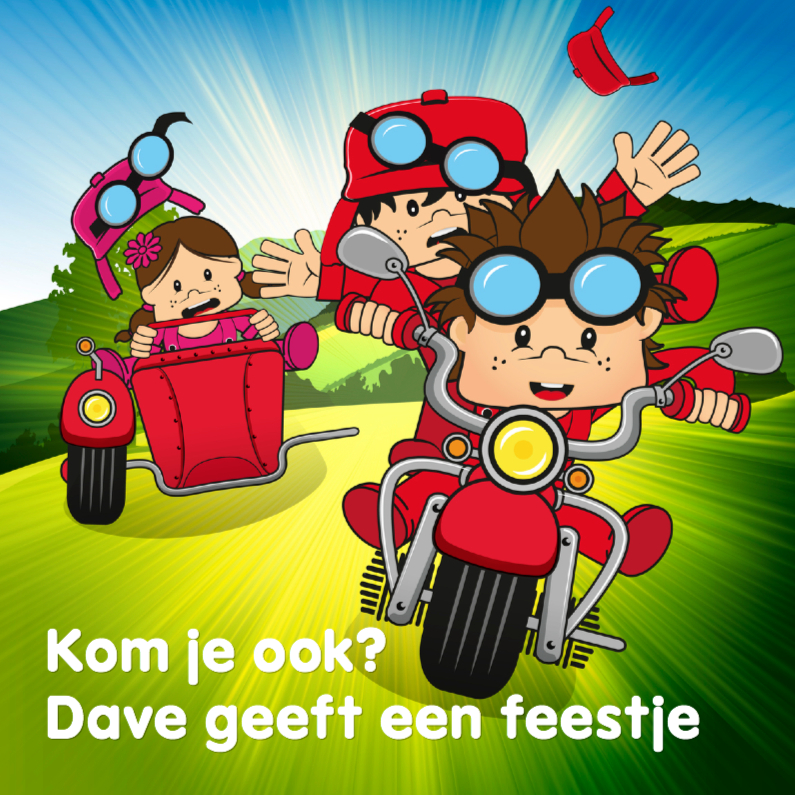 Kinderfeestje jongen en meis op motor 2 - Kinderfeestjes Kinderfeestjes - Kinderfeestje jongen en meis op motor 2