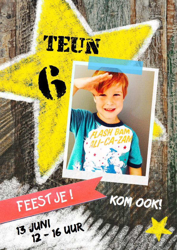 Kinderfeestje jongen ster foto - Kinderfeestjes Kinderfeestjes - Kinderfeestje jongen ster foto