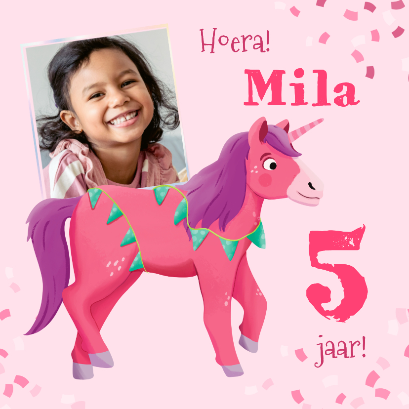 Kinderfeestje kaart eenhoorn - Kinderfeestjes Kinderfeestjes - Kinderfeestje kaart eenhoorn
