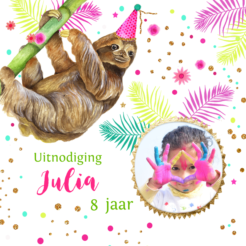 Kinderfeestje luiaard tropisch - Kinderfeestjes Kinderfeestjes - Kinderfeestje luiaard tropisch