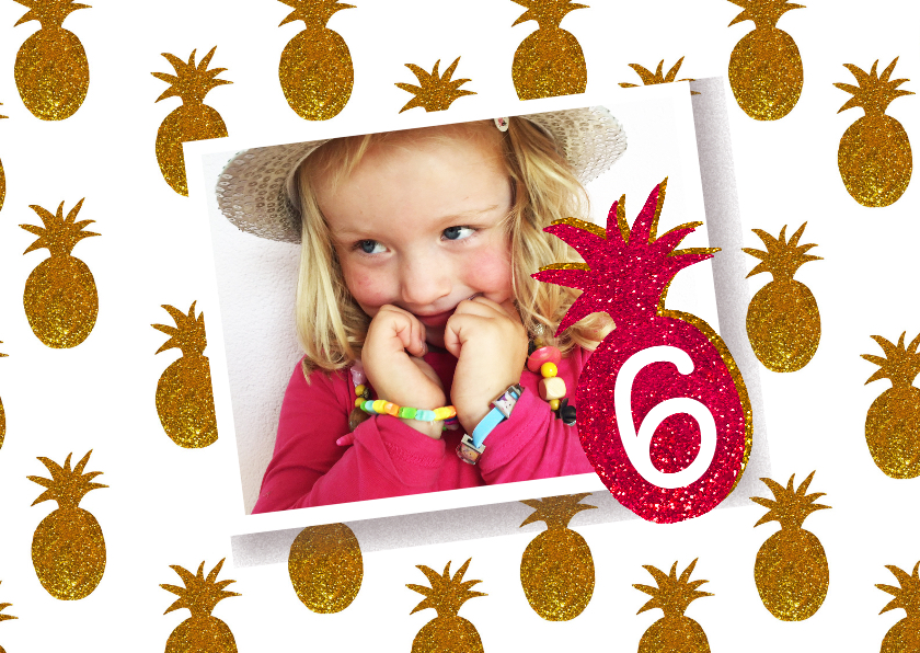 Kinderfeestje meisje ananas goud - Kinderfeestjes Kinderfeestjes - Kinderfeestje meisje ananas goud