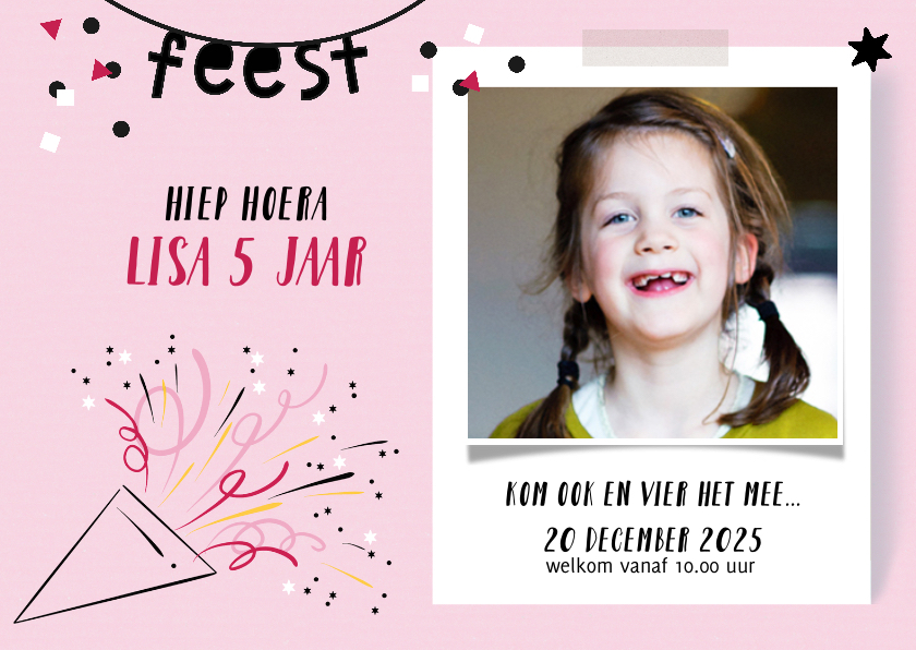 Kinderfeestje meisje feest toeter - Kinderfeestjes Kinderfeestjes - Kinderfeestje meisje feest toeter