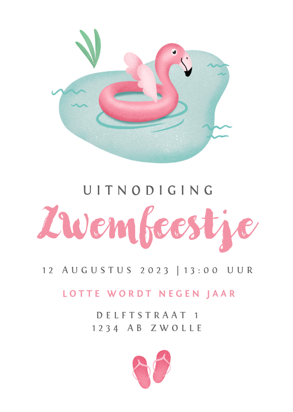 kinderfeestje meisje zwemfeestje flamingo zwembad - Kinderfeestjes Kinderfeestjes - kinderfeestje meisje zwemfeestje flamingo zwembad