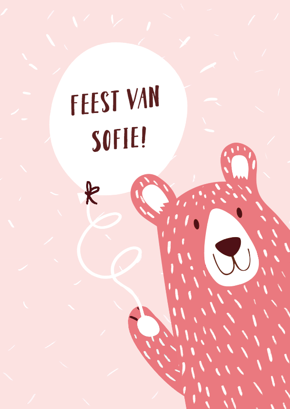 Kinderfeestje Roze Beer - Kinderfeestjes Kinderfeestjes - Kinderfeestje Roze Beer