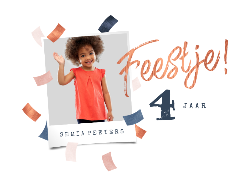 Kinderfeestjes - Kinderfeestje stijlvol confetti feest rosé goud blauw foto