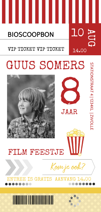 Kinderfeestjes - Kinderfeestje ticket film