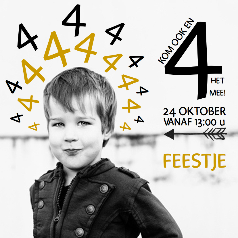 Kinderfeestje uitnodiging hip - Kinderfeestjes Kinderfeestjes - Kinderfeestje uitnodiging hip