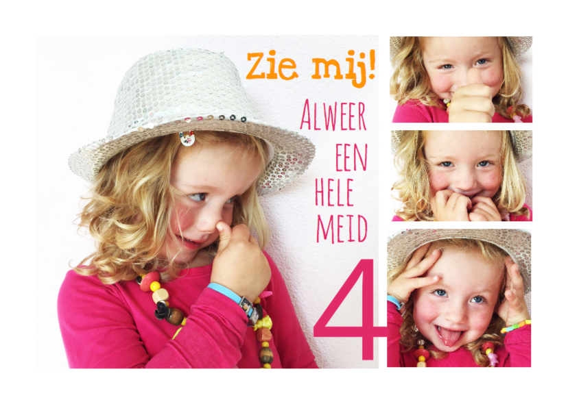 Kinderfeestje uitnodiging meisje collage hip - Kinderfeestjes Kinderfeestjes - Kinderfeestje uitnodiging meisje collage hip