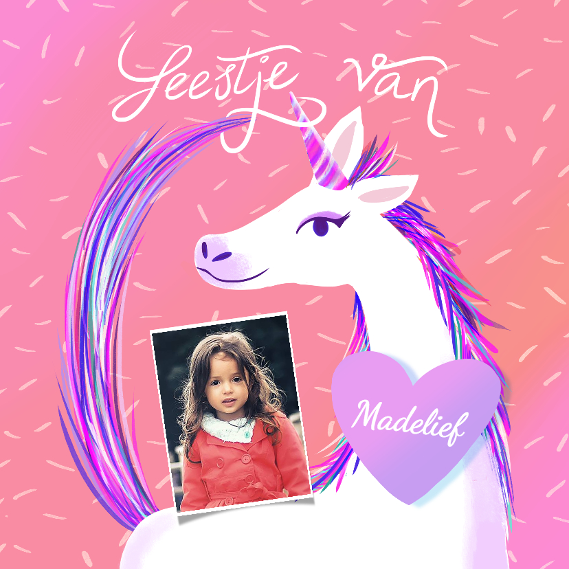 Kinderfeestje Unicorn met foto - Kinderfeestjes Kinderfeestjes - Kinderfeestje Unicorn met foto