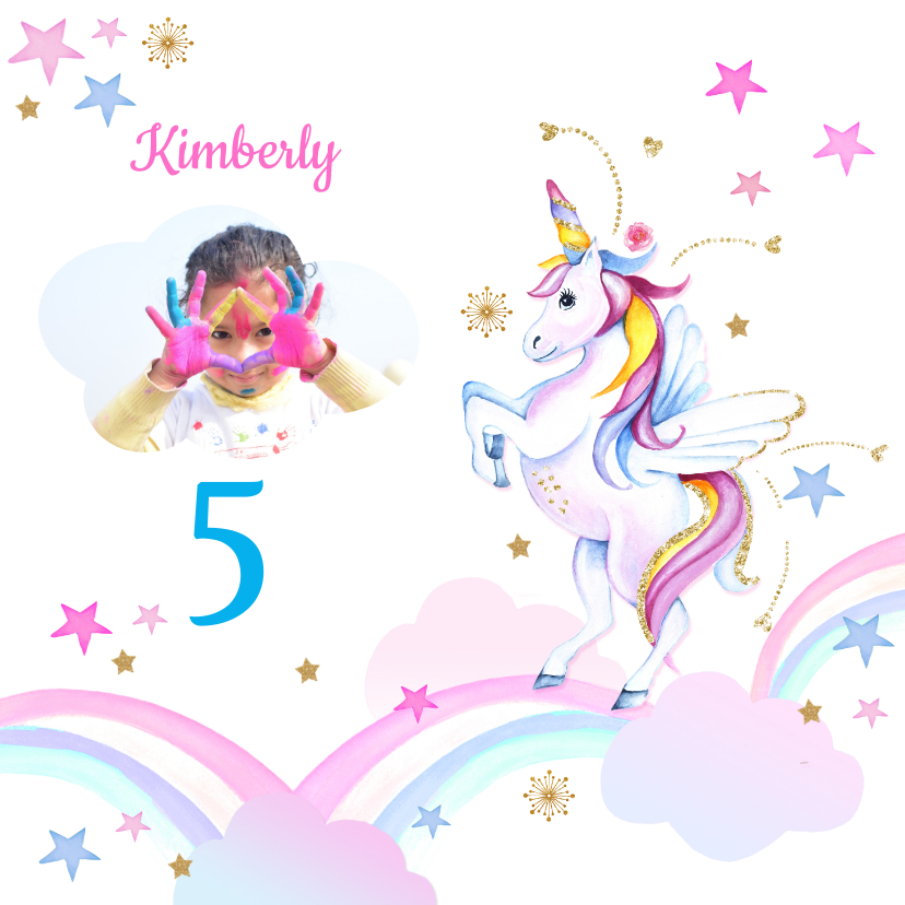 Kinderfeestjes - Kinderfeestje unicorn regenboogjes