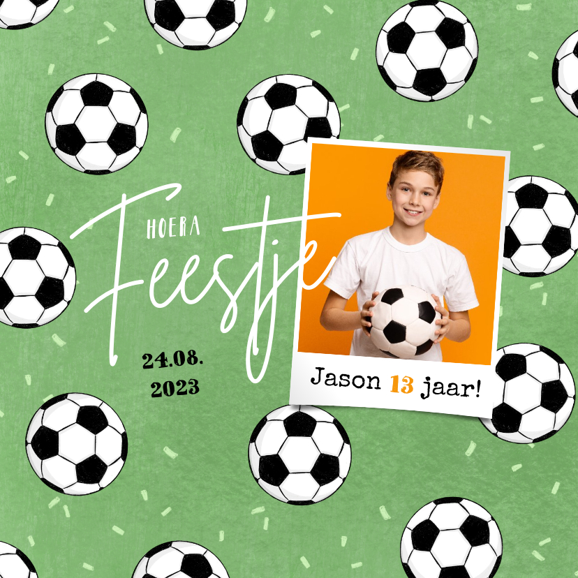 Kinderfeestje voetbal veld confetti foto toernooi - Kinderfeestjes Kinderfeestjes - Kinderfeestje voetbal veld confetti foto toernooi