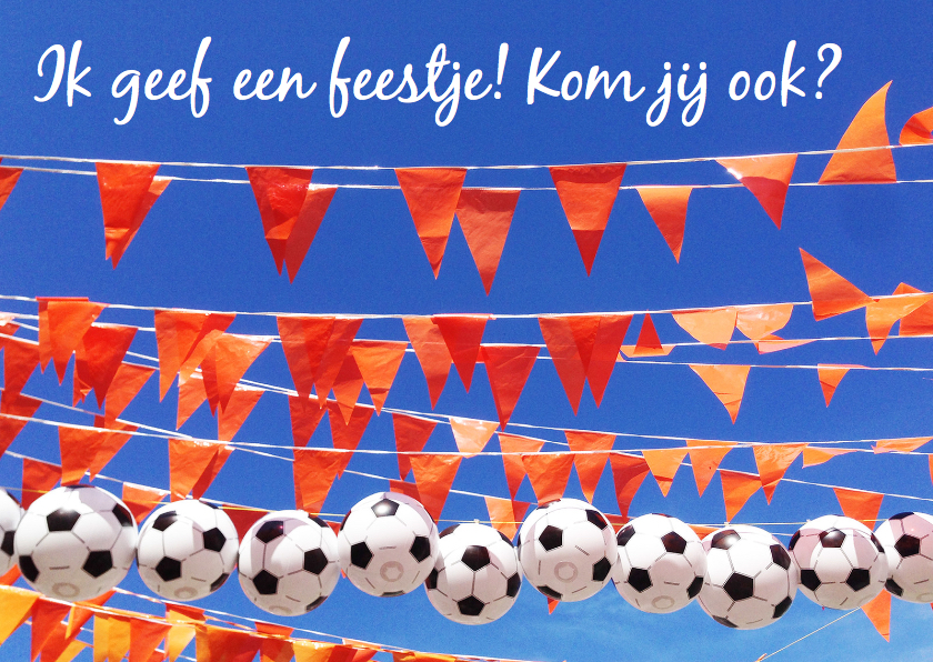 Kinderfeestje voetbal vlaggetjes - Kinderfeestjes Kinderfeestjes - Kinderfeestje voetbal vlaggetjes