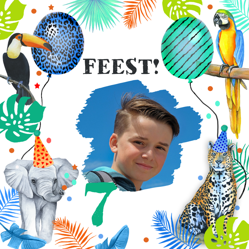 Kinderfeestje wilde dieren tropisch - Kinderfeestjes Kinderfeestjes - Kinderfeestje wilde dieren tropisch