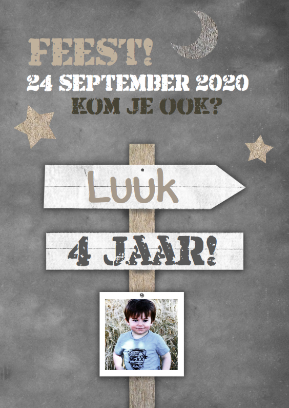 Krijtbord en wegwijzer d - Kinderfeestjes Kinderfeestjes - Krijtbord en wegwijzer d