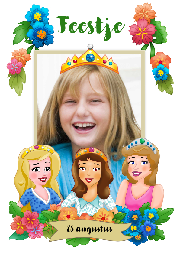 Leuke uitnodiging voor een prinsessen-feestje - Kinderfeestjes Kinderfeestjes - Leuke uitnodiging voor een prinsessen-feestje